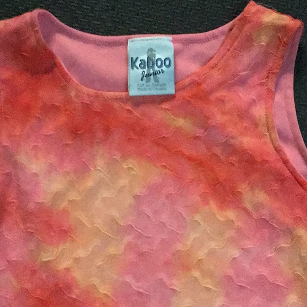 Cheerful, colorful girls junior dress. Beautifully made in Canada